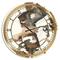 Designart 'Gold Glam Squares Ii Glam Wall Clock